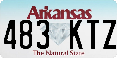 AR license plate 483KTZ