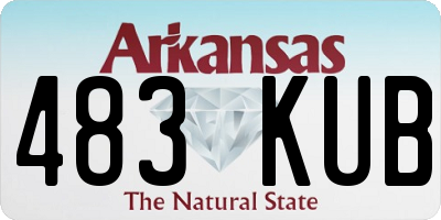 AR license plate 483KUB