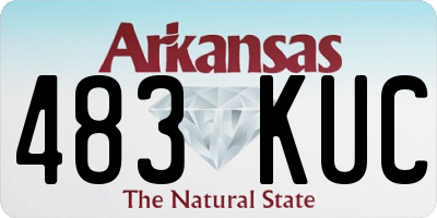AR license plate 483KUC