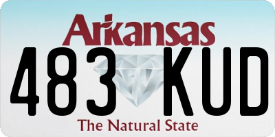 AR license plate 483KUD