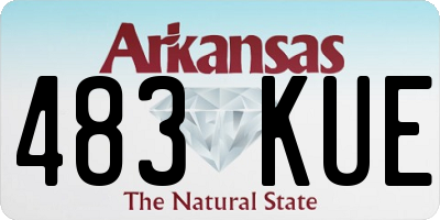 AR license plate 483KUE