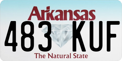AR license plate 483KUF