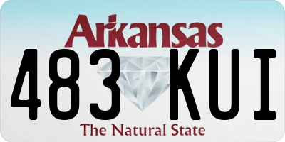 AR license plate 483KUI