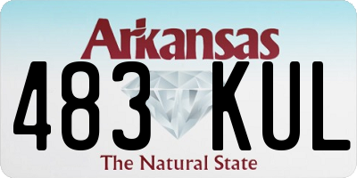AR license plate 483KUL