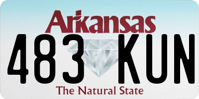 AR license plate 483KUN