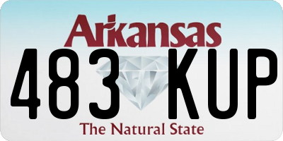 AR license plate 483KUP
