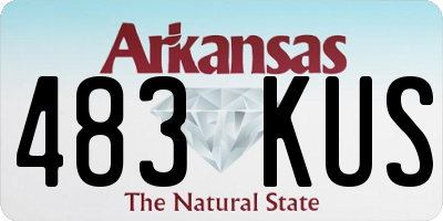 AR license plate 483KUS