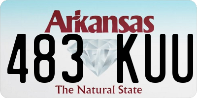 AR license plate 483KUU