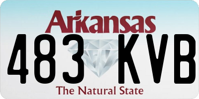 AR license plate 483KVB