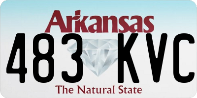 AR license plate 483KVC