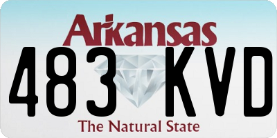 AR license plate 483KVD