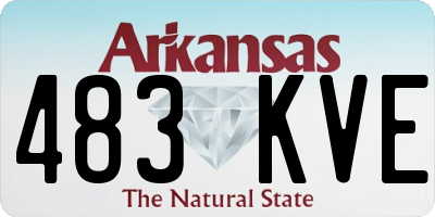 AR license plate 483KVE