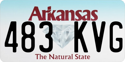 AR license plate 483KVG