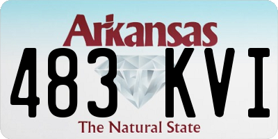 AR license plate 483KVI