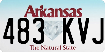 AR license plate 483KVJ