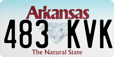 AR license plate 483KVK