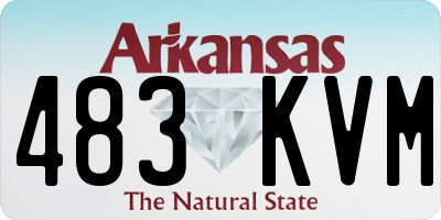 AR license plate 483KVM
