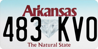 AR license plate 483KVO
