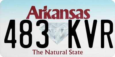 AR license plate 483KVR