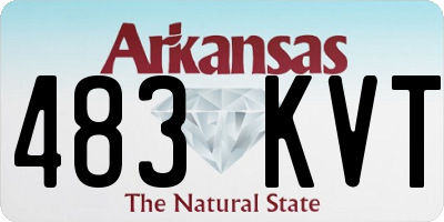 AR license plate 483KVT