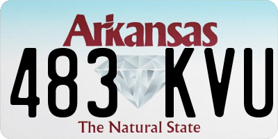 AR license plate 483KVU