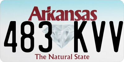 AR license plate 483KVV