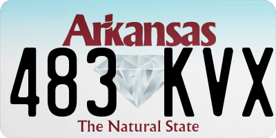 AR license plate 483KVX