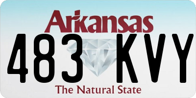 AR license plate 483KVY