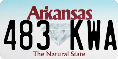 AR license plate 483KWA