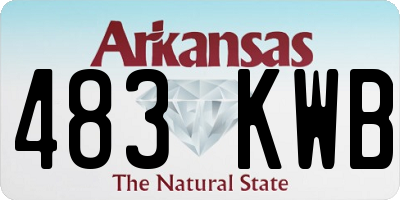 AR license plate 483KWB