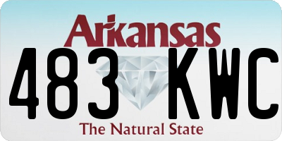 AR license plate 483KWC
