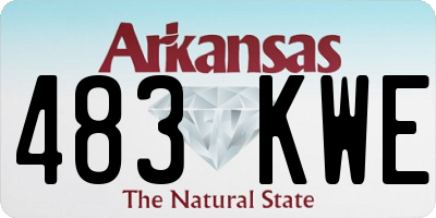 AR license plate 483KWE