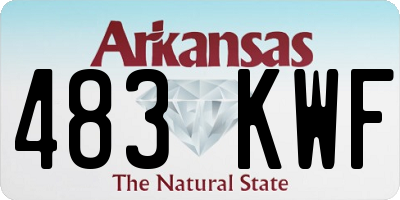 AR license plate 483KWF