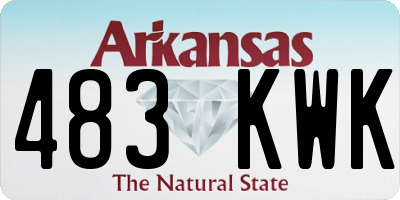 AR license plate 483KWK