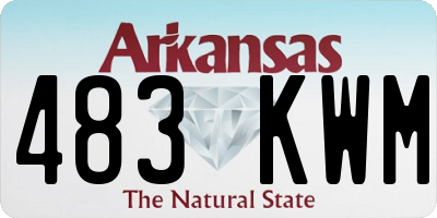 AR license plate 483KWM