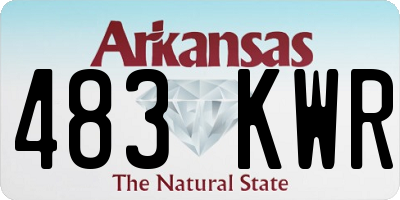 AR license plate 483KWR