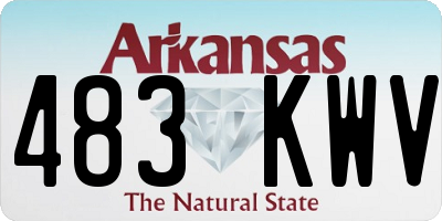 AR license plate 483KWV