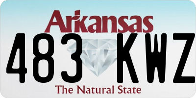AR license plate 483KWZ
