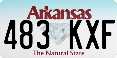 AR license plate 483KXF