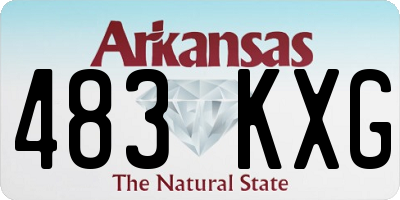 AR license plate 483KXG