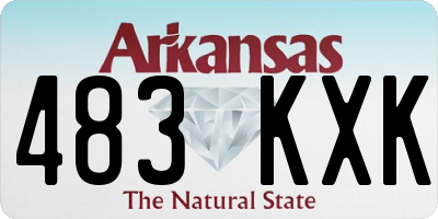 AR license plate 483KXK