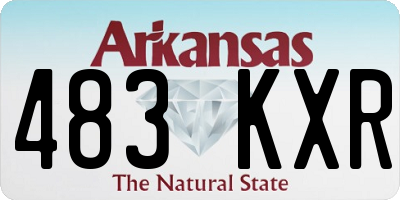 AR license plate 483KXR