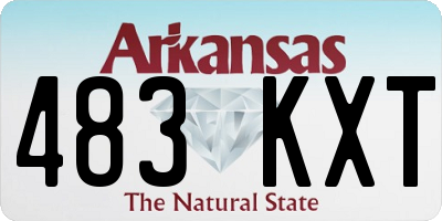 AR license plate 483KXT