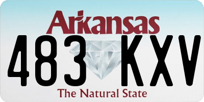 AR license plate 483KXV