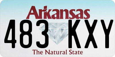 AR license plate 483KXY