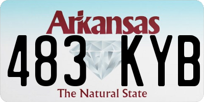 AR license plate 483KYB