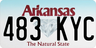 AR license plate 483KYC