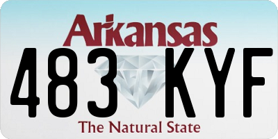 AR license plate 483KYF