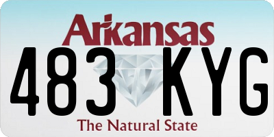 AR license plate 483KYG