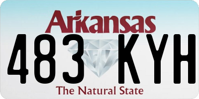 AR license plate 483KYH